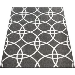 Paco Home Tapis Noir Extérieur Balcon Terrasse Salon Couloir Cercle Design Robuste 60x100 Cm 7 Paco Home Tapis Noir Extérieur Balcon Terrasse Salon Couloir Cercle Design Robuste 60x100 Cm -Tapis et paillasson Soldes 50623464 4