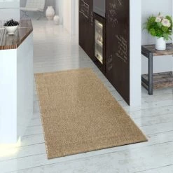 Paco Home Tapis Intérieur & Extérieur Tissage À Plat Aspect Sisal Look Naturel Uni Beige 80x150 Cm -Tapis et paillasson Soldes 50623493 3