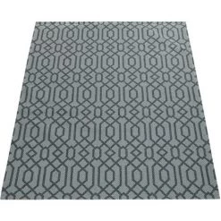 Paco Home Tapis Moderne Tissage À Plat Motif Tissé Motif Géométrique Look Scandinave En Gris 60x100 Cm -Tapis et paillasson Soldes 50623525 4