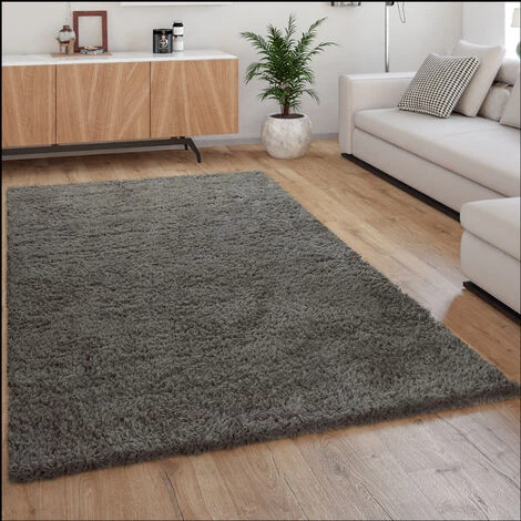 Paco Home Tapis À Poils Hauts, Tapis Flokati Douillet, Uni En Gris Anthracite 80x150 Cm 1 Paco Home Tapis À Poils Hauts, Tapis Flokati Douillet, Uni En Gris Anthracite 80x150 Cm