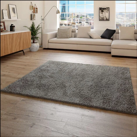 Paco Home Tapis À Poils Hauts, Tapis Flokati Douillet, Uni En Gris Anthracite 80x150 Cm 2 Paco Home Tapis À Poils Hauts, Tapis Flokati Douillet, Uni En Gris Anthracite 80x150 Cm – Image 2