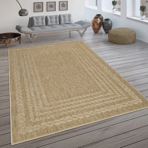 Paco Home Tapis Intérieur & Extérieur Tissé À Plat Avec Motif Scandinave Et Style Sisal Beige 120x170 Cm 1 Paco Home Tapis Intérieur & Extérieur Tissé À Plat Avec Motif Scandinave Et Style Sisal Beige 120x170 Cm