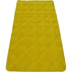 Paco Home Tapis De Bain, Tapis À Poils Ras Pour Salle De Bain Uni Antidérapant, Jaune 40x55 Cm -Tapis et paillasson Soldes 50623808 4