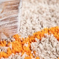 Paco Home Tapis Poils Longs Shaggy Salon Scandinave Motif Diamant Brun Rouge Bleu Jaune 200x290 Cm -Tapis et paillasson Soldes 50623909 3