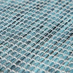 Paco Home Tapis Intérieur & Extérieur Pour Salon Balcon Terrasse Tissé À Plat Bleu Pétrole 80x150 Cm -Tapis et paillasson Soldes 50623916 5