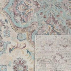 Paco Home Tapis Intérieur & Extérieur, Poils Ras Pour Balcon Terrasse, Motif Oriental Rose 80x150 Cm -Tapis et paillasson Soldes 50623967 4