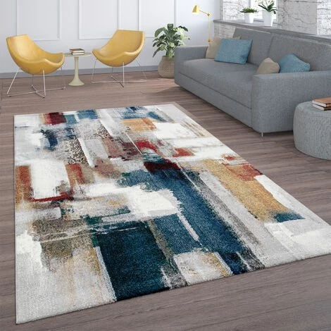 Paco Home Tapis De Créateur, Tapis Poils Ras Pour Salon, Design Abstrait, Coloré 60x110 Cm 1 Paco Home Tapis De Créateur, Tapis Poils Ras Pour Salon, Design Abstrait, Coloré 60x110 Cm