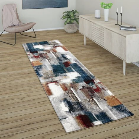 Paco Home Tapis De Créateur, Tapis Poils Ras Pour Salon, Design Abstrait, Coloré 60x110 Cm 2 Paco Home Tapis De Créateur, Tapis Poils Ras Pour Salon, Design Abstrait, Coloré 60x110 Cm – Image 2