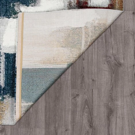 Paco Home Tapis De Créateur, Tapis Poils Ras Pour Salon, Design Abstrait, Coloré 60x110 Cm 4 Paco Home Tapis De Créateur, Tapis Poils Ras Pour Salon, Design Abstrait, Coloré 60x110 Cm – Image 4