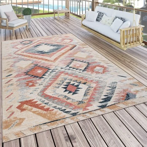 Paco Home Tapis Pour Salon, Tissage Plat Au Design Ethnique, Aspect Usé, Bordure, Coloré 60x100 Cm 1 Paco Home Tapis Pour Salon, Tissage Plat Au Design Ethnique, Aspect Usé, Bordure, Coloré 60x100 Cm