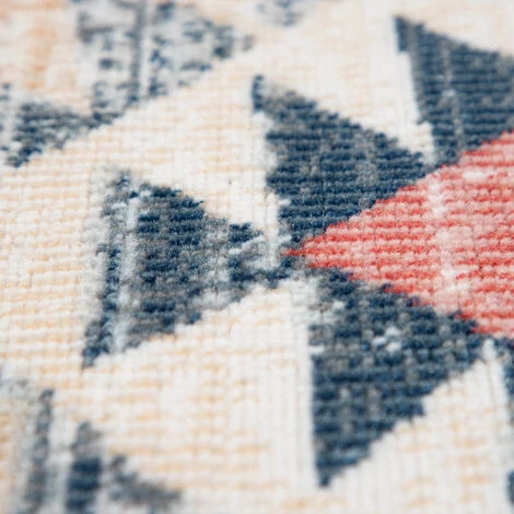 Paco Home Tapis Pour Salon, Tissage Plat Au Design Ethnique, Aspect Usé, Bordure, Coloré 60x100 Cm 5 Paco Home Tapis Pour Salon, Tissage Plat Au Design Ethnique, Aspect Usé, Bordure, Coloré 60x100 Cm – Image 5