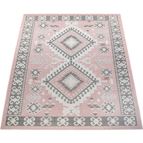 Paco Home Tapis Intérieur & Extérieur, Pour Balcon Et Terrasse, Avec Design Oriental, Rose 80x150 Cm 5 Paco Home Tapis Intérieur & Extérieur, Pour Balcon Et Terrasse, Avec Design Oriental, Rose 80x150 Cm – Image 5