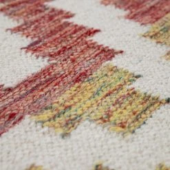 Paco Home Tapis De Salon Style Bohème Franges Tissé À La Main Mélange Laine-coton Multicolore 80x150 Cm -Tapis et paillasson Soldes 50624172 3