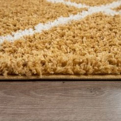 Paco Home Tapis Salon Poils Longs Shaggy Design Scandinave Avec Motif Losanges, Moderne Jaune 60x100 Cm 8 Paco Home Tapis Salon Poils Longs Shaggy Design Scandinave Avec Motif Losanges, Moderne Jaune 60x100 Cm -Tapis et paillasson Soldes 50624216 4