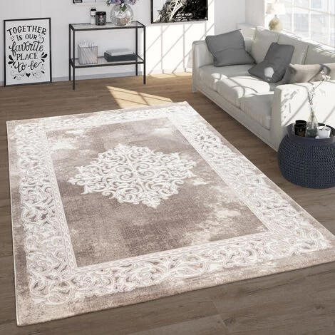 Paco Home Tapis Salon Style Oriental Aspect Vintage Avec Ornements Poils Ras En Beige 120x160 Cm 1 Paco Home Tapis Salon Style Oriental Aspect Vintage Avec Ornements Poils Ras En Beige 120x160 Cm