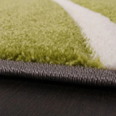 Paco Home Tapis De Créateur Aux Contours Découpés à Carreaux En Vert Noir 60x110 Cm 4 Paco Home Tapis De Créateur Aux Contours Découpés à Carreaux En Vert Noir 60x110 Cm – Image 4