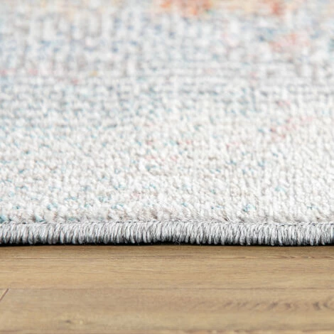 Paco Home Tapis D'Extérieur Balcon Terrasse Vintage Tapis De Cuisine Pastel Beige Rouge Bleu 200x280 Cm 3 Paco Home Tapis D'Extérieur Balcon Terrasse Vintage Tapis De Cuisine Pastel Beige Rouge Bleu 200x280 Cm – Image 3