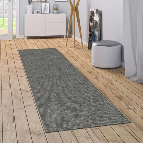 Paco Home Tapis Intérieur Extérieur Tapis Cuisine Design Monochrome Sisal Gris Foncé 80x150 Cm 2 Paco Home Tapis Intérieur Extérieur Tapis Cuisine Design Monochrome Sisal Gris Foncé 80x150 Cm – Image 2