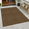Paco Home Tapis Intérieur Extérieur Tapis Cuisine Design Monochrome Sisal Moderne Marron 60x110 Cm