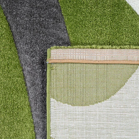 Paco Home Tapis De Salon Poils Ras Motif Ondulé Abstrait Moderne Design 3D Vert Gris 60x100 Cm 5 Paco Home Tapis De Salon Poils Ras Motif Ondulé Abstrait Moderne Design 3D Vert Gris 60x100 Cm – Image 5