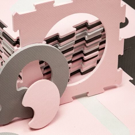 Paco Home Tapis Puzzle Jeux Tapis Mousse Tapis Bébé Fille Chiffres Lettres Pastel Rose 32x32 Cm X 36 Pièces 4 Paco Home Tapis Puzzle Jeux Tapis Mousse Tapis Bébé Fille Chiffres Lettres Pastel Rose 32x32 Cm X 36 Pièces – Image 4