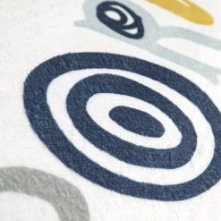 Paco Home Tapis Chambre Enfant Tapis De Jeux Tapis Bébé Losanges Étoiles Gris Bleu Blanc 80 Cm Rond -Tapis et paillasson Soldes 50624846 5