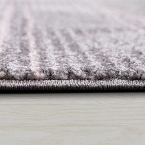 Paco Home Tapis Salon Tapis Vintage Poils Ras Motif Géométrique Aspect Rayures Gris Beige 60x110 Cm 3 Paco Home Tapis Salon Tapis Vintage Poils Ras Motif Géométrique Aspect Rayures Gris Beige 60x110 Cm – Image 3