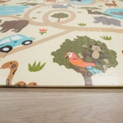 Paco Home Tapis Jeu Chambre Enfant Pliable Motif Animal Mappemonde Réversible Gris Beige 150x200 Cm 9 Paco Home Tapis Jeu Chambre Enfant Pliable Motif Animal Mappemonde Réversible Gris Beige 150x200 Cm -Tapis et paillasson Soldes 50625239 5