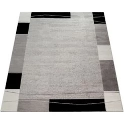 Paco Home Tapis De Créateur Contemporain à Lignes Et Carreaux En Gris Crème Noir 60x100 Cm 7 Paco Home Tapis De Créateur Contemporain à Lignes Et Carreaux En Gris Crème Noir 60x100 Cm -Tapis et paillasson Soldes 50625342 4