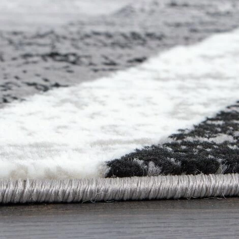 Paco Home Tapis De Créateur Contemporain Avec Cercles Marbré En Gris Noir Crème 60x100 Cm 4 Paco Home Tapis De Créateur Contemporain Avec Cercles Marbré En Gris Noir Crème 60x100 Cm – Image 4