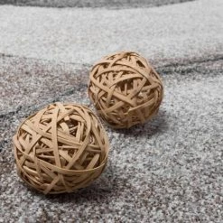 Paco Home Tapis Tissé Moderne Haute Qualité Moucheté Motif Vagues En Gris Beige Crème 80x150 Cm -Tapis et paillasson Soldes 50625378 3