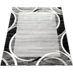 Paco Home Tapis De Salon Moderne Avec Bordure Tapis De Marque Moucheté Gris Noir Crème 190x280 Cm -Tapis et paillasson Soldes 50625390 4
