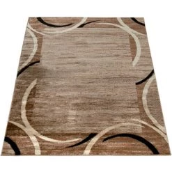 Paco Home Tapis De Salon Moderne Avec Bordure Tapis De Marque Moucheté Marron Noir Beige 200x280 Cm -Tapis et paillasson Soldes 50625421 4