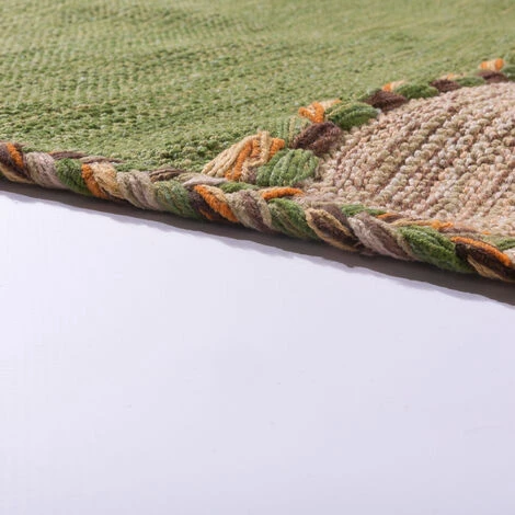 Paco Home Tapis De Créateur Tapis Tissé Kilim Tissé Main 100 % Coton Moderne À Motifs Vert 60x110 Cm 2 Paco Home Tapis De Créateur Tapis Tissé Kilim Tissé Main 100 % Coton Moderne À Motifs Vert 60x110 Cm – Image 2