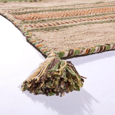 Paco Home Tapis De Créateur Tapis Tissé Kilim Tissé Main 100 % Coton Moderne À Motifs Vert 60x110 Cm 4 Paco Home Tapis De Créateur Tapis Tissé Kilim Tissé Main 100 % Coton Moderne À Motifs Vert 60x110 Cm – Image 4