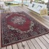 Paco Home Tapis Intérieur Et Extérieur Orient Aspect Bordeaux Rouge 60x100 Cm