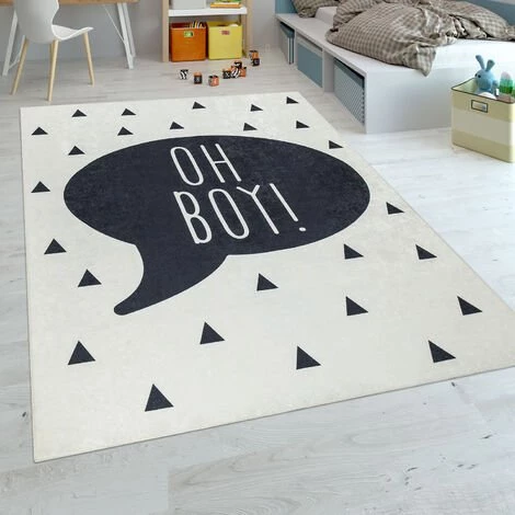Paco Home Tapis Chambre Enfant Garçons Tapis Bébé Lavable Inscription Tendance Noir Blanc 80x150 Cm 1 Paco Home Tapis Chambre Enfant Garçons Tapis Bébé Lavable Inscription Tendance Noir Blanc 80x150 Cm