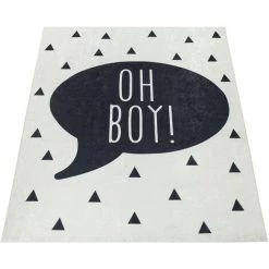 Paco Home Tapis Chambre Enfant Garçons Tapis Bébé Lavable Inscription Tendance Noir Blanc 80x150 Cm 7 Paco Home Tapis Chambre Enfant Garçons Tapis Bébé Lavable Inscription Tendance Noir Blanc 80x150 Cm -Tapis et paillasson Soldes 50625814 4