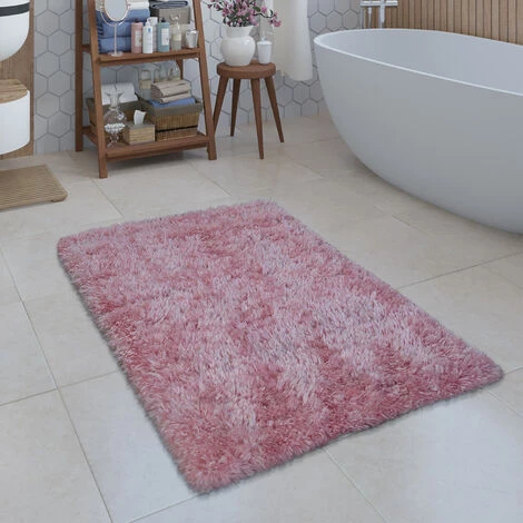 Paco Home Tapis De Bain Moderne Salle De Bain Tapis Shaggy Moelleux Doux Uni Rose 40x55 Cm 1 Paco Home Tapis De Bain Moderne Salle De Bain Tapis Shaggy Moelleux Doux Uni Rose 40x55 Cm