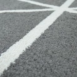 Paco Home Tapis De Salon À Poils Ras Moderne Design Géométrique Motif Losanges Anthracite 60x100 Cm -Tapis et paillasson Soldes 50625921 3