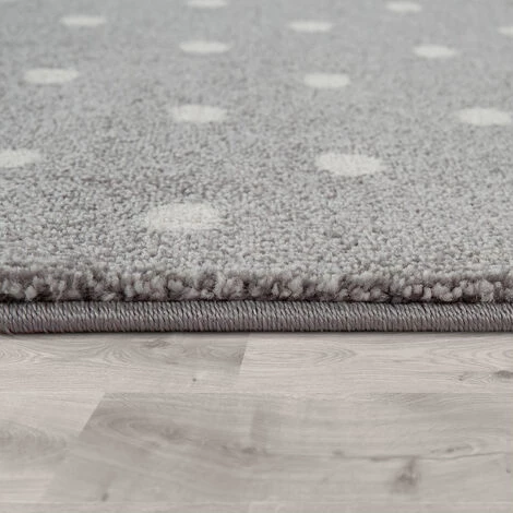 Paco Home Tapis Chambre Enfant Moderne Couleurs Pastel Carreaux Étoile Pois Design En Rose Gris 80x150 Cm 2 Paco Home Tapis Chambre Enfant Moderne Couleurs Pastel Carreaux Étoile Pois Design En Rose Gris 80x150 Cm – Image 2