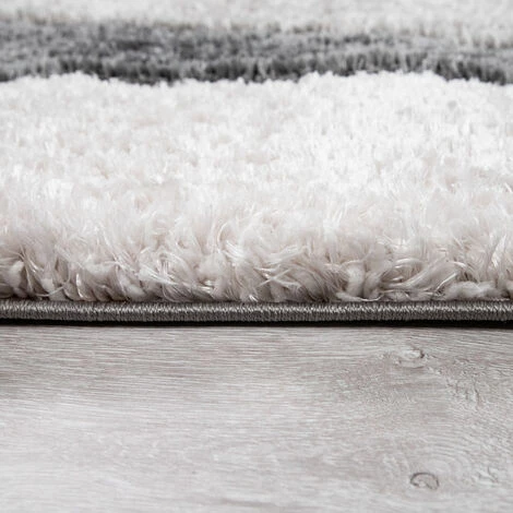 Paco Home Tapis Poils Longs Gris Salon Shaggy Doux Moelleux Design Vagues Robuste 60x100 Cm 2 Paco Home Tapis Poils Longs Gris Salon Shaggy Doux Moelleux Design Vagues Robuste 60x100 Cm – Image 2