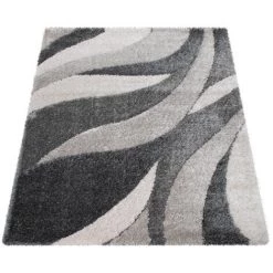 Paco Home Tapis Poils Longs Gris Salon Shaggy Doux Moelleux Design Vagues Robuste 60x100 Cm 9 Paco Home Tapis Poils Longs Gris Salon Shaggy Doux Moelleux Design Vagues Robuste 60x100 Cm -Tapis et paillasson Soldes 50626000 5