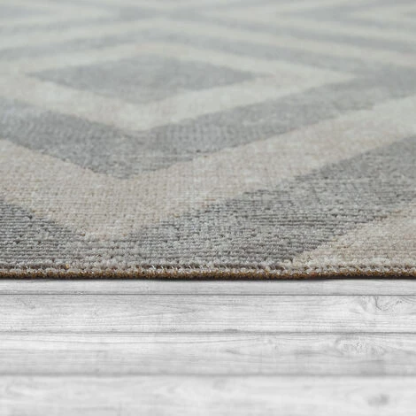 Paco Home Tapis Scandinave Gris Balcon Terrasse Extérieur Motif Losanges Résistant Aux Intempéries Robuste 80x250 Cm 2 Paco Home Tapis Scandinave Gris Balcon Terrasse Extérieur Motif Losanges Résistant Aux Intempéries Robuste 80x250 Cm – Image 2