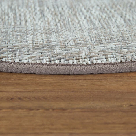Paco Home Tapis Intérieur Et Extérieur Rond Tissé À Plat Avec Style Sisal Design Scandinave Gris Ø 120 Cm Rond 2 Paco Home Tapis Intérieur Et Extérieur Rond Tissé À Plat Avec Style Sisal Design Scandinave Gris Ø 120 Cm Rond – Image 2