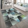 Paco Home Tapis De Créateur, Tapis À Poils Ras Avec Motif Abstrait Dégradé De Couleur, Multicolore 60x100 Cm