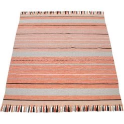 Paco Home Tapis De Salon, Tissage Plat Tissé À La Main Design Ethnique, Rouge Et Abricot 60x110 Cm 8 Paco Home Tapis De Salon, Tissage Plat Tissé À La Main Design Ethnique, Rouge Et Abricot 60x110 Cm -Tapis et paillasson Soldes 50626189 4