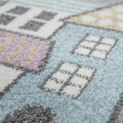 Paco Home Tapis Pour Enfants, Tapis De Jeu Pour Chambre Enfant, Avec Motif Rues Vert Gris 80x150 Cm -Tapis et paillasson Soldes 50626255 3