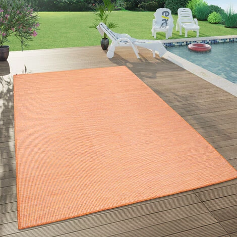 Paco Home Tapis Interieur Exterieur Pour Salon, Balcon, Terrasse, Tisse A Plat Terracotta 80x250 Cm 1 Paco Home Tapis Interieur Exterieur Pour Salon, Balcon, Terrasse, Tisse A Plat Terracotta 80x250 Cm