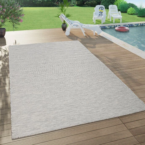 Paco Home Tapis Interieur Exterieur Pour Salon, Balcon, Terrasse, Tisse A Plat Taupe 60x100 Cm 1 Paco Home Tapis Interieur Exterieur Pour Salon, Balcon, Terrasse, Tisse A Plat Taupe 60x100 Cm